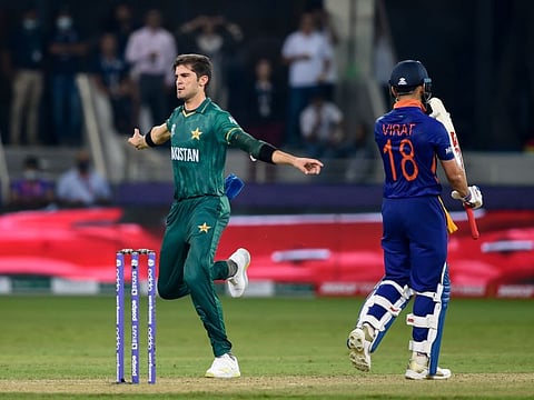 Pakistan left-arm pacer Shaheen Afridi, who is celebrating Virat Kohli's wicket during the Twenty20 World Cup in Dubai last year, will miss the Asia Cup due to injury.