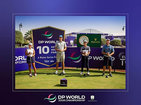 The 'Luckiest Ball on Earth' Team at last year's Rolex Pro-Am with Team Captain Adrian Meronk, second from left.