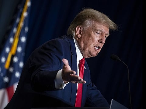 Former president Donald Trump.