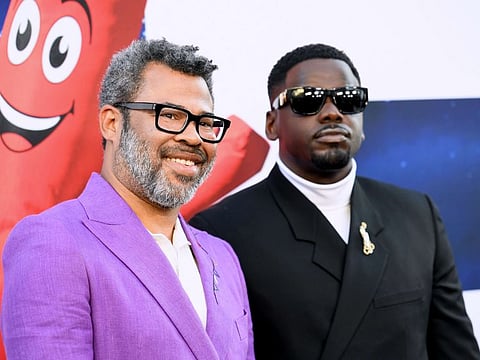 Jordan Peele and Daniel Kaluuya attend the world premiere of Universal Pictures' "Nope" at TCL Chinese Theatre on July 18.