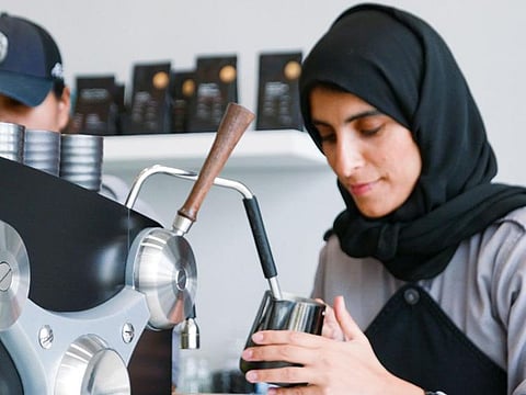 Emirati national Nooran Al Bannay started her coffee shop in Abu Dhabi and aims to encourage customers to study and socialise, while being offered artisanal Arabic coffee.