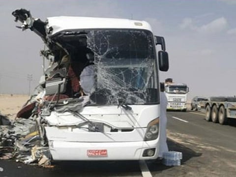 The bus was carrying Umrah pilgrims.