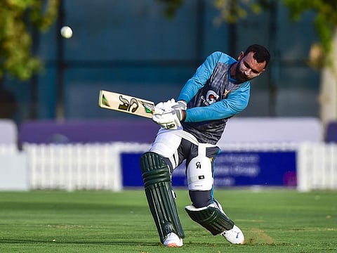 Pakistan team practice at ICC Academy for DP World Asian Cup 2022 on Thursday. Pakistan coach Saqlain Mushtaq is confident of a brilliant show in the event.