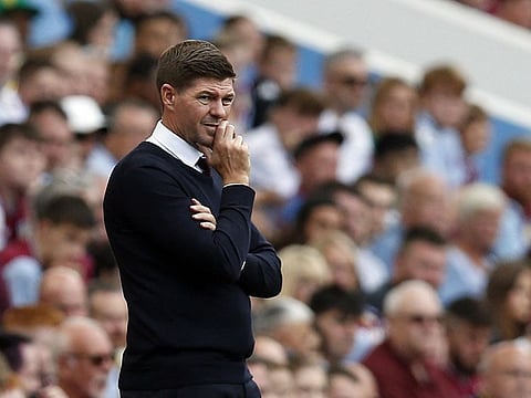 Aston Villa manager Steven Gerrard.