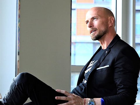 Hollywood actor and musician Luke Goss supports the Art be a Part initiative to help Dubai Cares