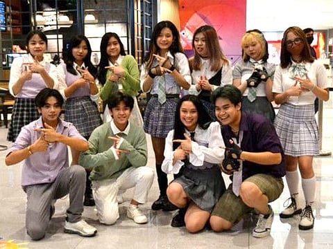 Members of Zen1th, a Dubai-based K-Pop dance cover group created two years ago, at the K-Market at Dubai Festival Plaza Jebel Ali.