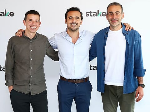 Stake launched operations at a time when Dubai property demand was making a strong comeback. Pictured here (from left to right) are co-founders Ricardo Brizido, Manar Mahmassani and Rami Tabbara.