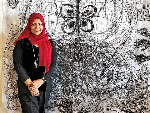 Art-making, Shabnam Habib says, has helped her heal after she lost her husband due to sudden illness