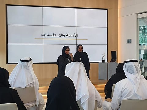 A media briefing at the Abu Dhabi Creative Hub about the award's 11th edition