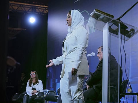 Sheikha Mozah bint Marwan Al Maktoum at the event in Rio De Janeiro, Brazil