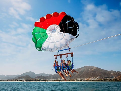Khorfakkan town in Sharjah's eastern region is a hub for water sports
