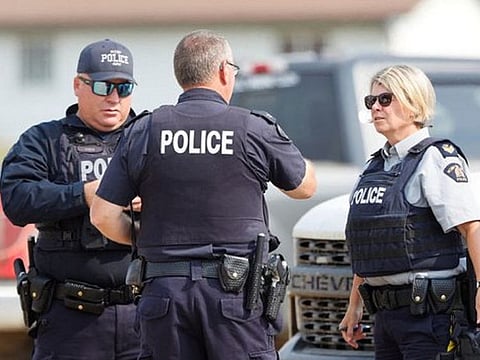 Stabbing suspect Damien Sanderson, 31, was found dead on the James Smith Cree Nation and his brother, Myles Sanderson, 30, "may have sustained injuries" and may be seeking medical attention.