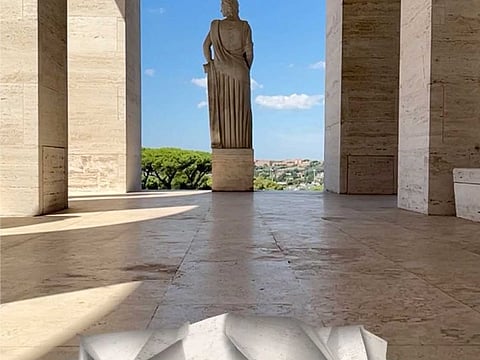 Users only need their phones to start looking for the new Fendi Faster sneaker.