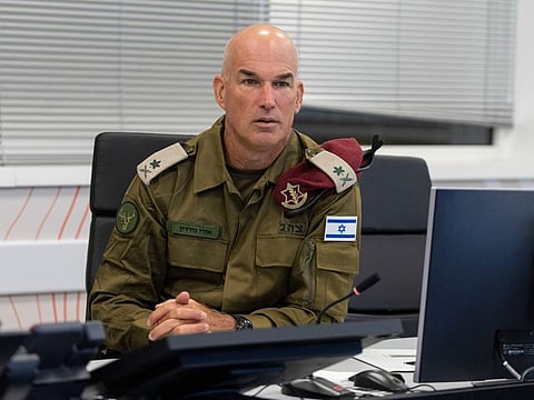 Maj. Gen. Ori Gordin who just completed a term as head of Israel's Home Front Command. He is now the incoming head of the Northern Command.