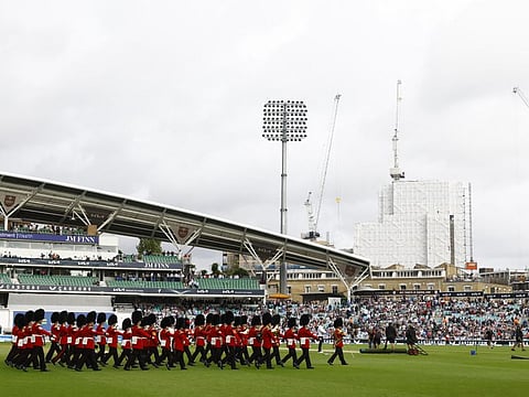 General view of The Oval before the start of play between England v South Africa in the third Test. A minute's silence will be observed before the match, followed by the national anthem.