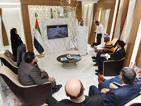 Dubai Customs officials making a presentation of its strategies to a delegation from the Global Excellence Council.