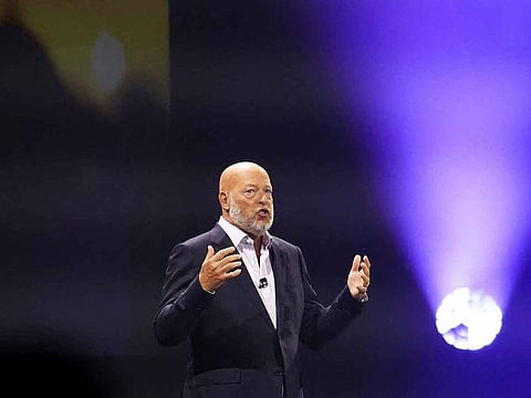 Bob Chapek, chief executive of Walt Disney Co, speaks at the 2022 Disney Legends Awards during Disney's D23 Expo in Anaheim, California, US.
