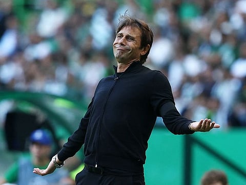 Tottenham Hotspur manager Antonio Conte during the match against Sporting at the Estadio Jose Alvalade, Lisbon, Portugal.