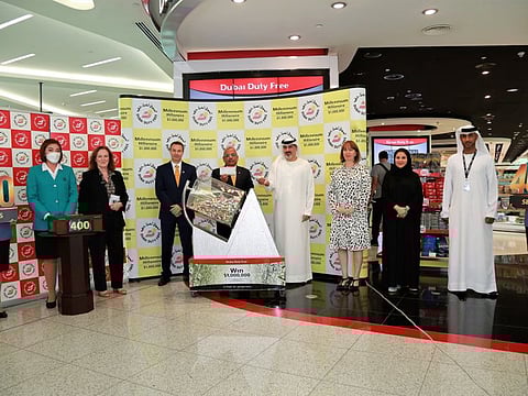 Dubai Duty Free Millennium Millionaire Milestone draw held on Wednesday at Concourse A of Dubai International Airport.