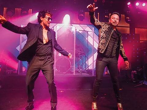 Bollywood star Tiger Shroff and Satish danced together at the party