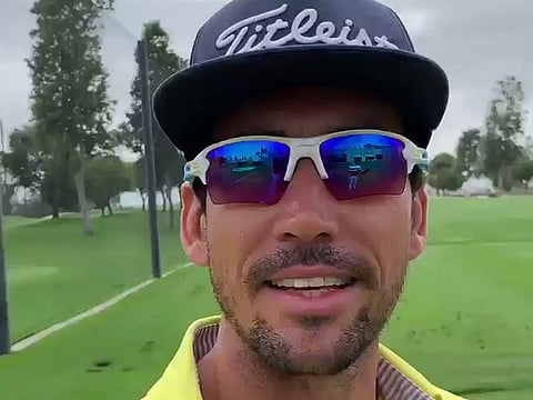 Dubai-based Rafa Cabrera Bello on course.