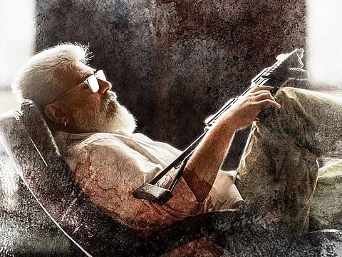 Ajith Kumar in the poster for ‘Thunivu’