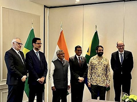 External Affairs Minister, S Jaishankar, on a 10-day official visit to the United States, met with his Brazilian counterpart Carlos Franca and South African Health Minister Dr Joe Phaahla. The trio reaffirmed the cooperation between India, Brazil and South Africa.