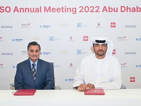 S. Joe Bhatia, President and CEO of ANSI and Omar Al Suwaidi, Undersecretary of the Ministry of Industry and Advanced Technology signed the MoU during the ISO Annual Meeting.