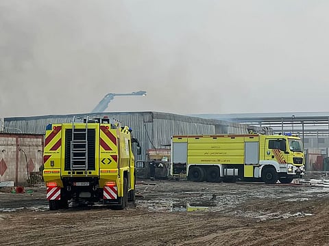 Abu Dhabi police and civil defence authorities have successfully extinguished the blaze. A cooling operation is underway at the site.