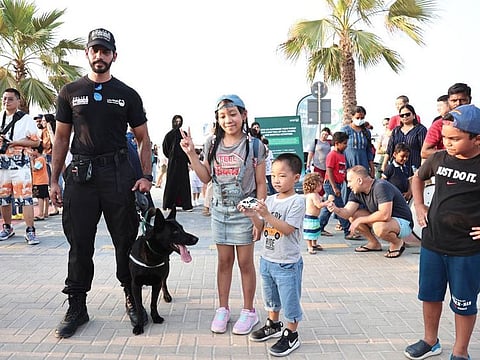 The World Tourism Day event featured various shows by the highly popular K9 team.