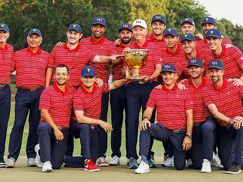 The U.S. won the 2022 Presidents Cup 17.5 – 12.5