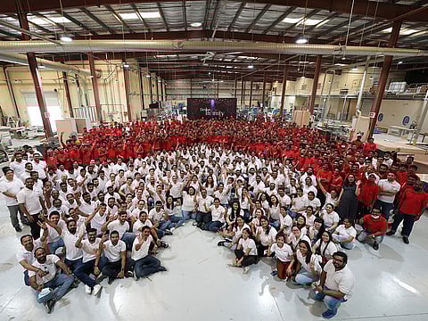 Design Infinity Team at the new factory