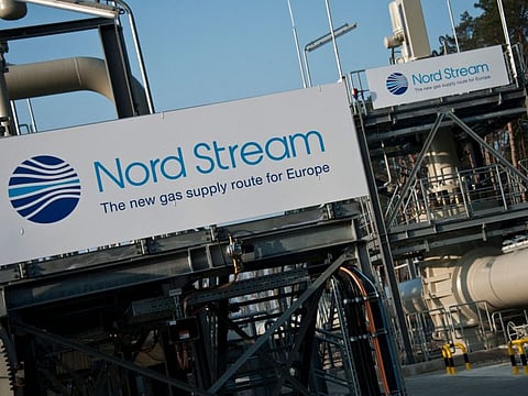 This file photo taken on November 8, 2011 shows a view of the Nord Stream 1 gas pipeline terminal prior to an inaugural ceremony for the first of Nord Stream's twin 1,224 kilometre gas pipeline through the Baltic Sea, in Lubmin, northeastern Germany.