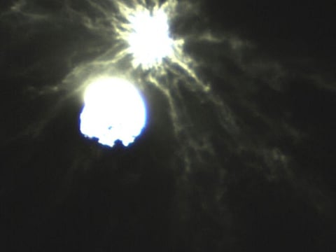 The intentional collision of NASA's Double Asteroid Redirection Test (DART) mission with its target asteroid Dimorphos.