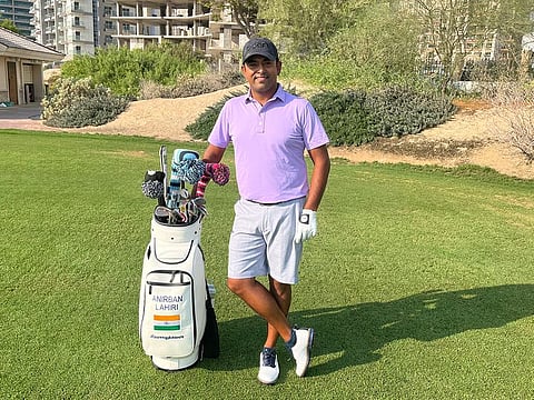 Anirban Lahiri visited The Els Club for practice this week on his way to Thailand.