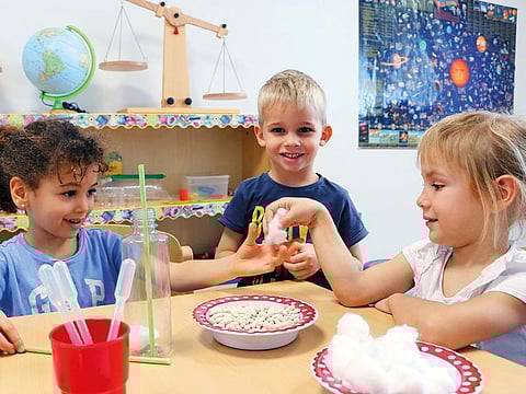 Kindergarten students at DISD