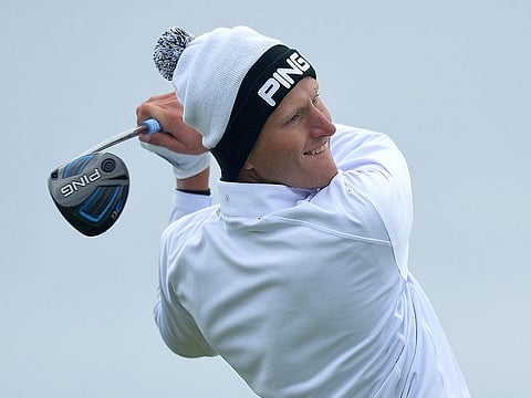 Dubai-based Adrian Meronk wrapped up for the elements in Scotland on the DP World Tour.