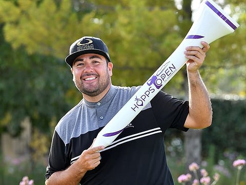 Joel Sjoholm (Swe), a regular visitor to Dubai wins again on the Challenge Tour.