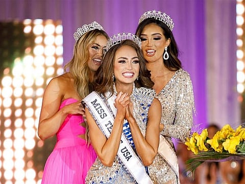 Filipino-American beauty queen R’Bonney Gabriel when she won the Miss Texas title.