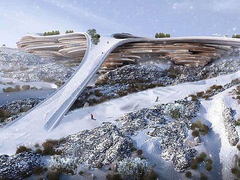 Trojena, which will host the 2029 Asian Winter Games, lies in Saudi Arabia’s mountain ranges of Sarawat and will house the first outdoor ski resort in the Gulf.