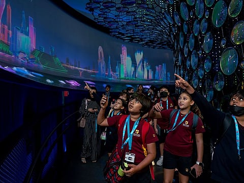 Student visitors as part of the Expo School Programme