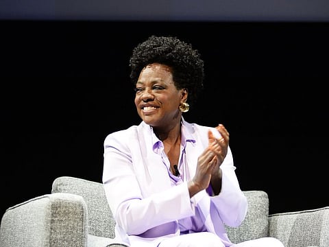 Viola Davis speaks onstage at 'In Conversation With Viola Davis And Gina Prince-Bythewood' during the 2022 Toronto International Film Festival at TIFF Bell Lightbox on September 10, 2022.