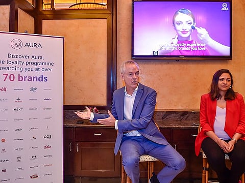 John Hadden, CEO, and Nida Unas, Director of Loyalty, at Alshaya Group’s launch of the Aura in UAE.