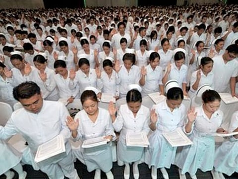 New nurses take an oath after passing highly competitive certification tests. In 2020, in the midst of COVID, Canada reported being 20,000 nurses short.