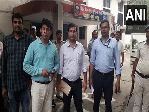 File photo shows Vigilance Department officials in Patna.