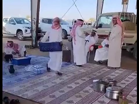 A still from the video.