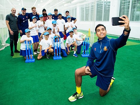 The Netherlands players participated in an ICC Cricket 4 Good clinic ahead of the Twenty20 World Cup tournament.