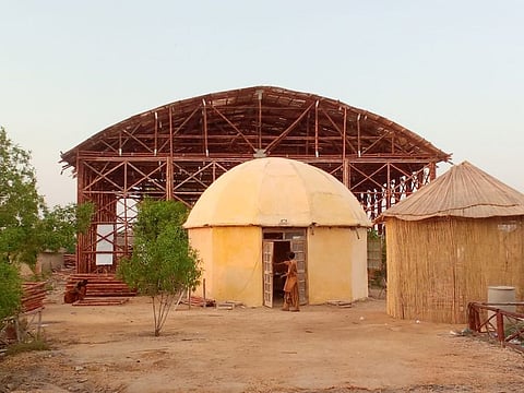 An Emergency LOG Shelter in Pakistan.