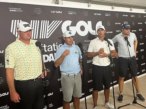 The winning Smash GC Team of l-r: Jason Kokrak, Chase Koepka, Brooks Koepka and Peter Uihlein.
