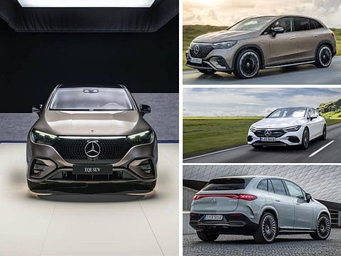 Mercedes Benz's new EQE SUV has a claimed driving range of 590 kilometers (367 miles) and starting price of around $68,000. It also features a 141-centimeter (55.5-inch)-wide screen, and the high-performance AMG version will reach a top speed of 210 kilometers per hour